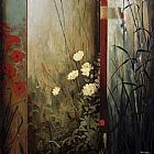 Don Li-Leger Rainforest Poppies painting